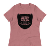 With Great Beard Comes Great Responsibility Women's Signature Tee