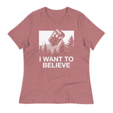 I Want To Believe Tardis Women's Signature Tee
