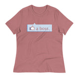 Like A Boss Thumbs Up Women's Signature Tee