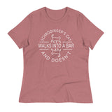 Schrodinger's Cat Walks Into A Bar Women's Signature Tee