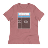 Where I Sleep, Where My Dog Sleeps Women's Signature Tee