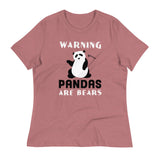 Warning, Pandas Are Bears Women's Signature Tee