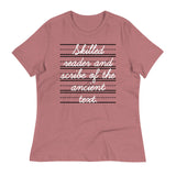 Skilled Reader And Scribe Of The Ancient Text Women's Signature Tee