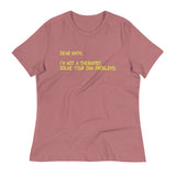Dear Math, I'm Not A Therapist Women's Signature Tee