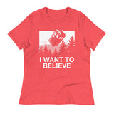 I Want To Believe Tardis Women's Signature Tee