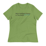 Most Intelligent Person in the World Citation Needed Women's Signature Tee