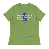 Knock Knock! Who's There? The Doctor Women's Signature Tee