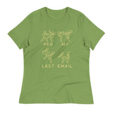 Per My Last Email Women's Signature Tee