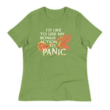 I'd Like To Use My Bonus Action To Panic Women's Signature Tee