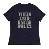 Their Our Know Rules Women's Signature Tee