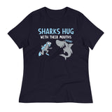 Sharks Hug With Their Mouths Women's Signature Tee