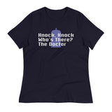 Knock Knock! Who's There? The Doctor Women's Signature Tee