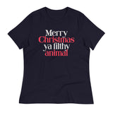 Merry Christmas Ya Filthy Animal Women's Signature Tee