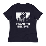 I Want To Believe Tardis Women's Signature Tee