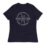 Schrodinger's Cat Walks Into A Bar Women's Signature Tee