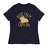 Keep Calm And Capy On Women's Signature Tee