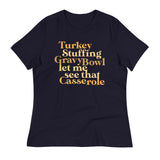 Turkey Stuffing Gravy Bowl Women's Signature Tee