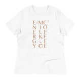 Energy Equals Milk Times Coffee Squared Women's Signature Tee