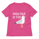 Imma Steal Ur Fries Women's V-Neck Tee