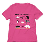 Animals Of The World Women's V-Neck Tee