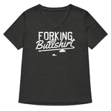 Forking Bullshirt Women's V-Neck Tee