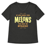 If Life Gives You Melons Women's V-Neck Tee