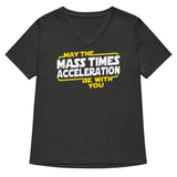 May The Mass x Acceleration Women's V-Neck Tee