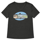 Incoming Turtle Shell Women's V-Neck Tee