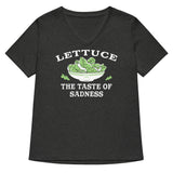 Lettuce, The Taste Of Sadness Women's V-Neck Tee