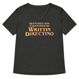 Writtin Directino Women's V-Neck Tee
