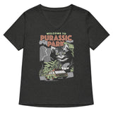 Purassic Park Women's V-Neck Tee