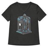Optical Timey Wimey Women's V-Neck Tee