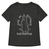 Look I'm A Hooman Women's V-Neck Tee