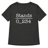 No 1 Under Stands Women's V-Neck Tee