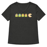 Teenage Mutant Ninja Ghosts Women's V-Neck Tee