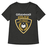 Grammar Police Women's V-Neck Tee