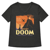 Mount Doom National Park Women's V-Neck Tee