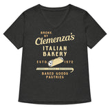 Clemenza's Italian Bakery Women's V-Neck Tee