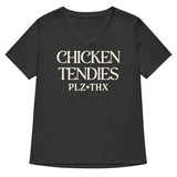 Chicken Tendies Plz Thx Women's V-Neck Tee
