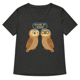 Actually, It's Whom Women's V-Neck Tee