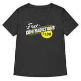 Free Contradictions Women's V-Neck Tee