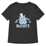 Time To Make The Biscuits Women's V-Neck Tee