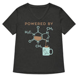 Powered By Caffeine Women's V-Neck Tee
