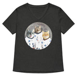 Catstronauts Women's V-Neck Tee