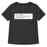 Synonym Definition Women's V-Neck Tee