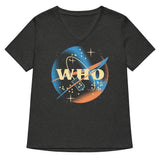Who Space Administration Women's V-Neck Tee