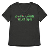 6 Out Of 7 Dwarfs Women's V-Neck Tee