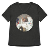 Astrocat Women's V-Neck Tee