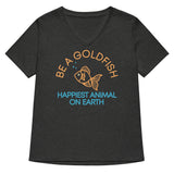 Be A Goldfish Women's V-Neck Tee