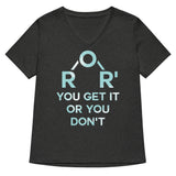 Ether You Get It Or You Don't Women's V-Neck Tee